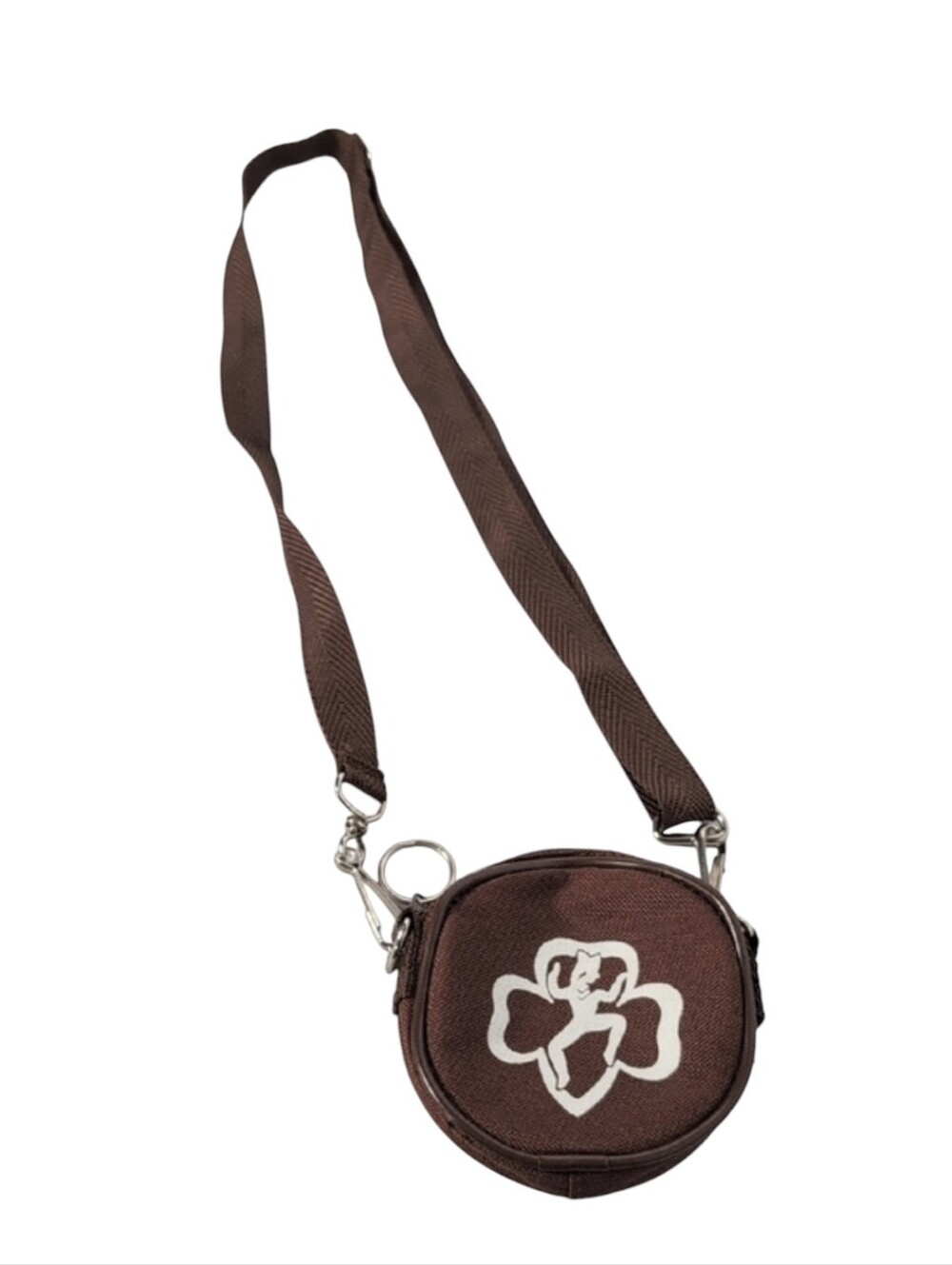 Girl Scout Brownie Round Crossbody Bag Pouch